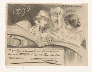 Nyttårsønske fra Octave Uzanne for året 1895