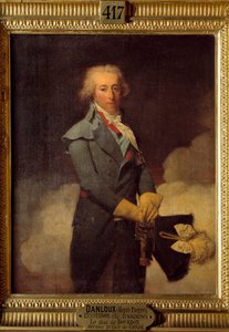 Portrett av Louis Henri Joseph de Bourbon (1756 - 1830) niende og siste prins av Conde. Maleri av Henri Pierre Danloux (1753 - 1809)