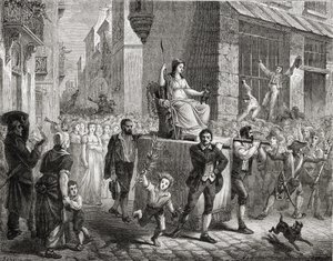 The Procession of the Goddess of Reason, 10. november 1793, fra 