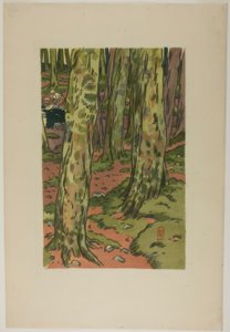 Vaskerom i skogen i Loguivy av Henri Rivière