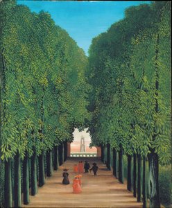 Alleen i Saint-Cloud-parken av Henri Rousseau