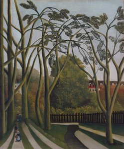 The Banks of the Bièvre nær Bicêtre, ca. 1908-09. av Henri Rousseau