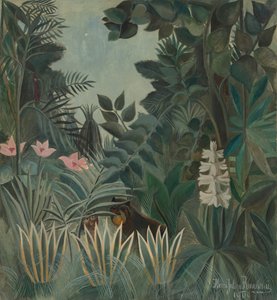 Ekvatorialjungelen, 1909. av Henri Rousseau