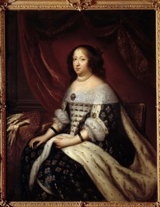 Portrett av dronningen av Frankrike Anne av Østerrike (1601-1666) Maleri av Henri Testelin (1616-1695) Privat samling fra 1600-tallet