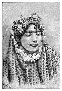 En edel persisk dame, 1895. av Henri Thiriat