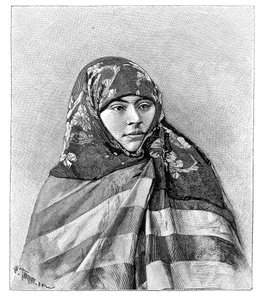 En kvinne fra Brussa, Tyrkia, 1895. av Henri Thiriat