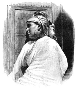En arabisk kvinne fra Tanger, Marokko, 1895.