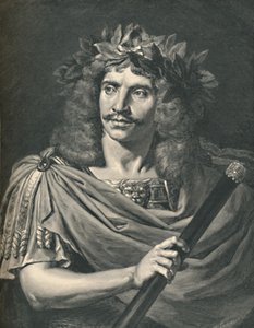 Molière som Julius Caesar i Tragedy of Pompey, 1886 av Henri Thiriat