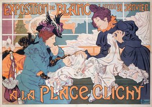 Utstilling av Blanc på Place Clichy, 1898.