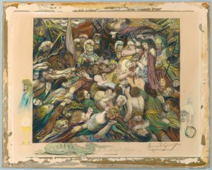 Kristus blant hans plager av Henri de Groux