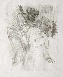 Ved foten av Sinai: Arrestasjon av Schlomé Fuss av Henri de Toulouse-Lautrec