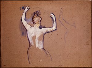 Ballet de Papa Chrysanthme (Studium for en av de omtalte danserne) av Henri de Toulouse Lautrec
