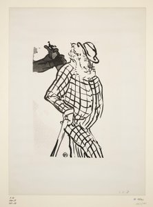 Englischer exzentrischer Komiker, Blatt 11 der Serie "Le Café Concert" von Henri de Toulouse-Lautrec