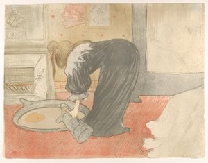 Fylling av et badekar, fra «Elles»