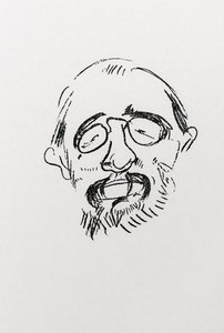 Henri Toulouse-Lautrec. Selvportrett. av Henri de Toulouse Lautrec