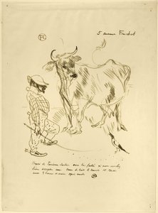 Invitasjon til et glass melk av Henri de Toulouse-Lautrec