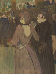 La Goulue og hennes søster av Henri de Toulouse-Lautrec