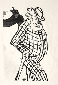 Café-konserten: American Singer av Henri de Toulouse-Lautrec