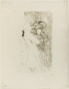 Lender og Auguez i La Chanson de Fortunio av Henri de Toulouse-Lautrec