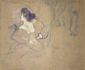 Madame Thadée Natanson (Misia Godebska, 1872-1950) på teatret