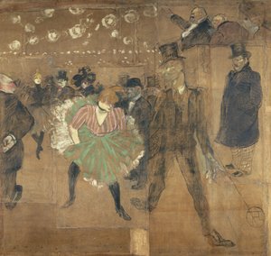 Skilt for hut de la Goulue, på Foire du Trône i Paris av Henri de Toulouse-Lautrec
