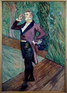 Portrett en pied av Henry Samary (1865-1902) fra Comedie francaise av Henri de Toulouse Lautrec