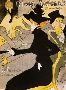 Plakat for japansk divan, av Henri de Toulouse-Lautrec (1864-1901) av Henri de Toulouse Lautrec