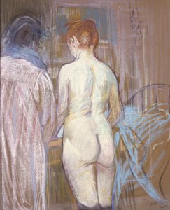 Prostituerte, ca. 1893-1895 (pastell på smergelbrett) av Henri de Toulouse Lautrec