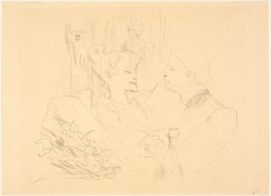Kveldsmat i London av Henri de Toulouse-Lautrec