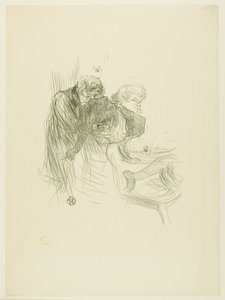 Bønnen til de polske jødene, fra Au Pied du Sinaï av Henri de Toulouse-Lautrec
