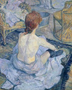 Kvinne på toalettet hennes av Henri de Toulouse Lautrec