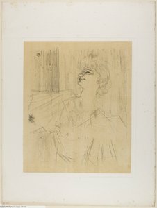 Yvette Guilbert—A Menilmontant de Bruant, fra Yvette Guilbert av Henri de Toulouse-Lautrec