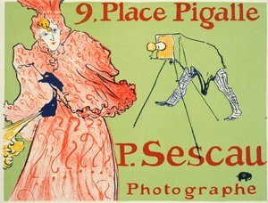 9, Place Pigalle, P. Sescau fotografplakat, 1894.