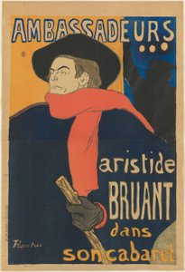 Ambassadører: Aristide Bruant av Henri de Toulouse Lautrec