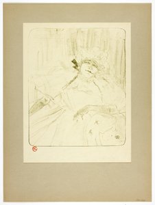 Ein altes Lied, Platte fünf aus Yvette Guilbert von Henri de Toulouse-Lautrec