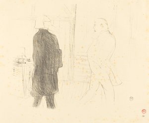 Antoine og Gémier i "A Bankruptcy" av Henri de Toulouse Lautrec
