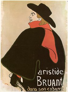 Aristide Bruant i hans kabaret, plakat, 1893