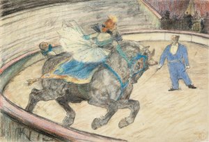 På sirkuset: Arbeid i ringen av Henri de Toulouse-Lautrec