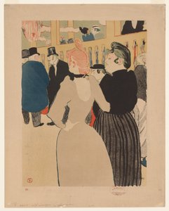 Im Moulin Rouge: La Goulue und ihre Schwester von Henri de Toulouse-Lautrec