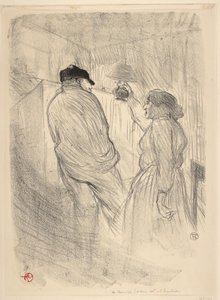 På Free Theatre, Antoine i The Worry av Henri de Toulouse Lautrec