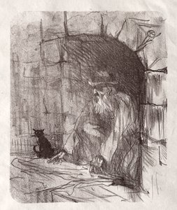 At the Foot of Sinai: A Back Shop in Krakow av Henri de Toulouse-Lautrec