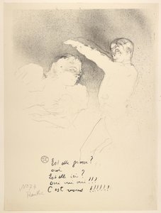 Hos Variety, Miss Lender og Brasseur av Henri de Toulouse-Lautrec