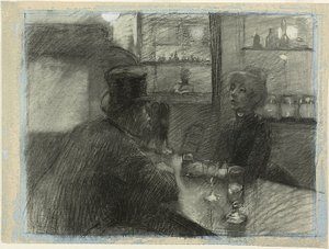 Bar på kaféen i rue de Rome av Henri de Toulouse Lautrec
