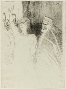 Bartet og Mounet-Sully, i Antigone av Henri de Toulouse-Lautrec