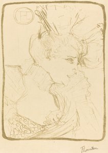 Byste av Mlle. Marcelle Lender (Mlle. Marcelle Lender, en byste) av Henri de Toulouse Lautrec