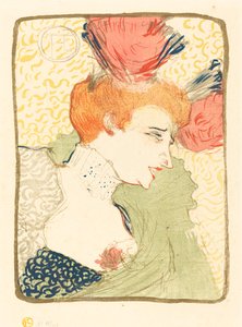 Byste av Mlle. Marcelle Lender (Mlle. Marcelle Lender, en byste) av Henri de Toulouse Lautrec