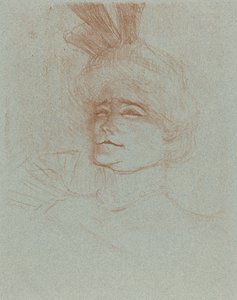 Byste av Mlle. Marcelle Lender, vendt tre fjerdedeler av Henri de Toulouse Lautrec