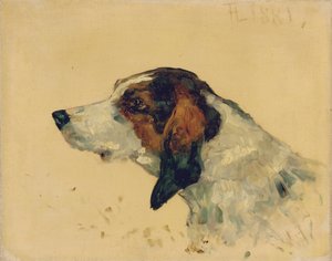 Jakthund, 1881 av Henri de Toulouse Lautrec