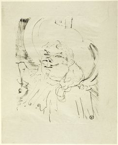 Coquelin den eldste, fra Treize Lithographys av Henri de Toulouse Lautrec