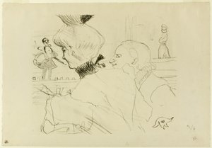 Par på kafé-konsert av Henri de Toulouse-Lautrec